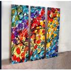 Image of 3 Splashy Rainbow Paintings - Custom Painted for You.