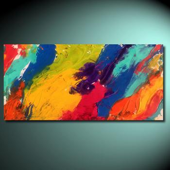 Image of New - 48 x 24 Stormy SKIES - ORIGINAL