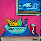 Image of Surf and Smile POP ART Painting 30x30 ORIGINAL ART