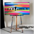 Image of Neon Bird Sunset 48x24