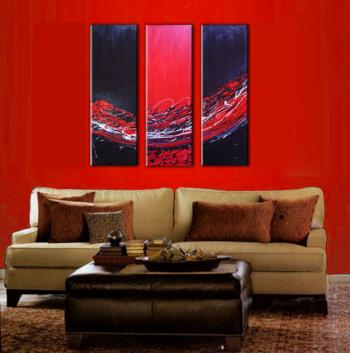 Image of Sale 3 infinity Ruby Sunset Abstract Paintings Art 