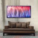 Image of Original Art. Volcanic Embers 48"x24" Modern paintings contemporary art  - FREE SHIP